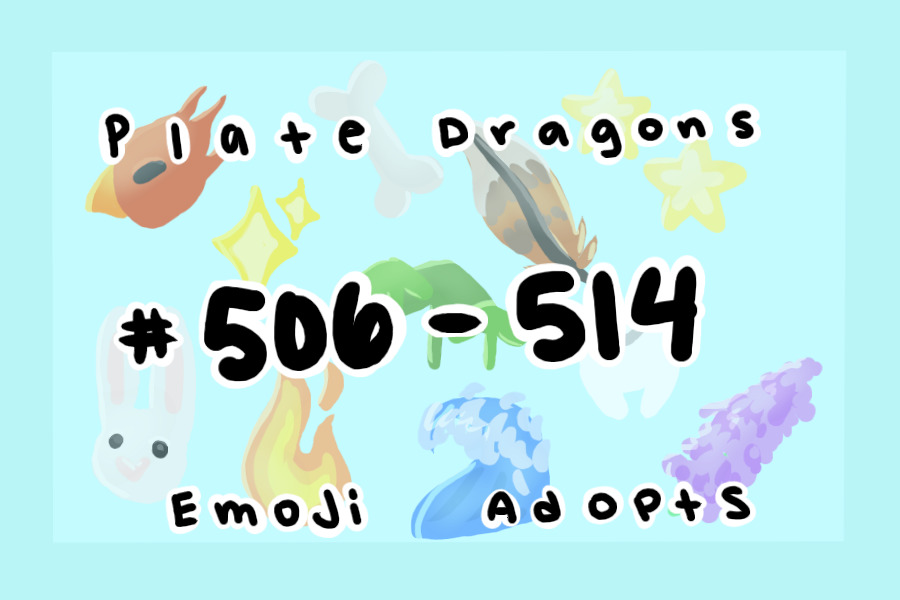 Plate Dragon #506 - 514