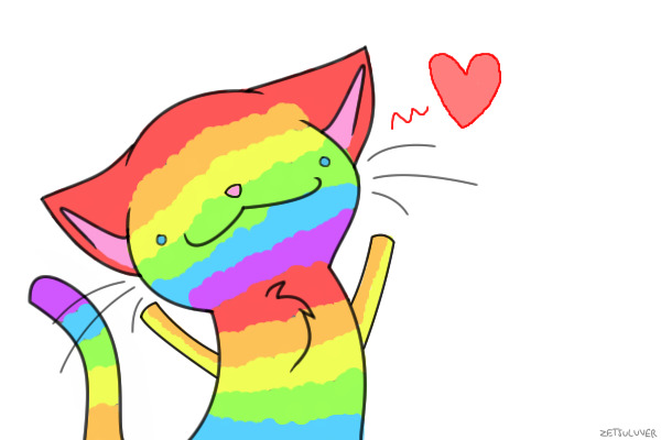 Rainbow cat...