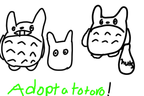 ADOPT A TOTORO(FROM THE JAPENESE MOVIE)