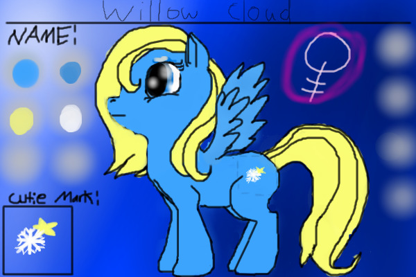 My OC Pony, Willow Cloud