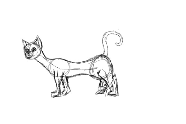 Warrior Cat Sketch 2