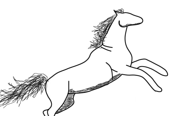 Horse sketch WIP