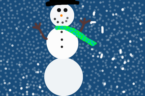 SnowMan in a blizzard