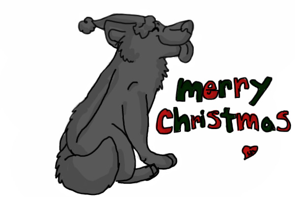Christmas Pup Editable