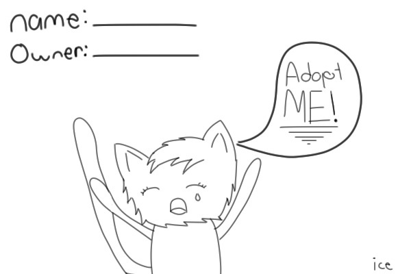 Adopt a Chibi cat! (More linearts coming soon!)