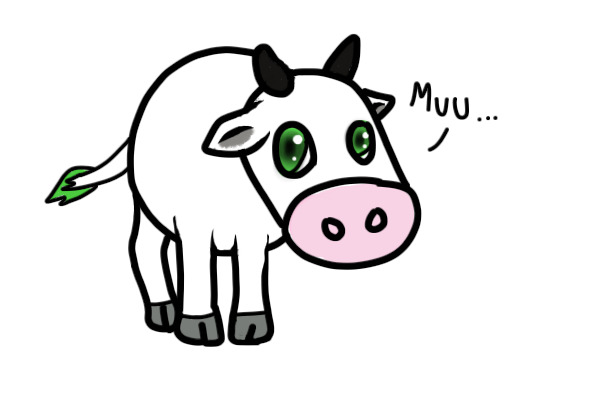 Kaylen as a Cow