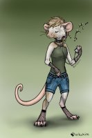 Colored in ; music mouse