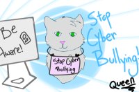 Stop Cyber Bullying Cat - Color Me!