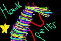 Random neon horse