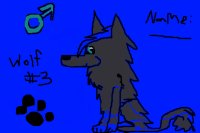 Blue and Gray Lightning Dog