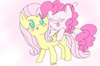 Flutters and Pinkie :DD
