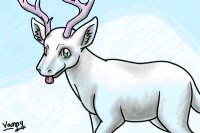 I coloured Vapmy's reindeer! Oh my gosh, NO WAY!