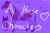 My Horse Characters <3