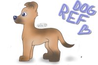 ref dog coloured in