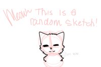 furry kitty~ : random sketch
