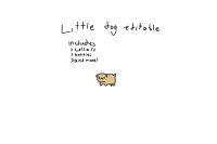 Little Dog Editable