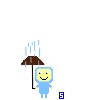 Chibi in the Rain
