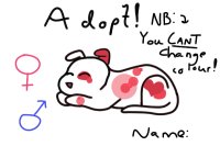 Adopt the cute pink dog!
