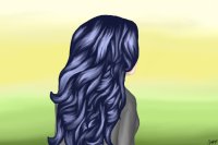 The Girl With Navy Blue Hair