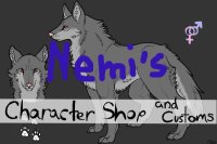 Nemi's Character Shop and Customs! DO NOT POST!