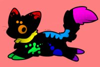 Random neon kitty