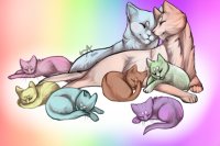 Rainbow Kitty Family!!!!!