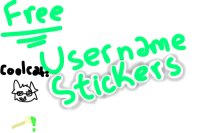free username sticker batches! -