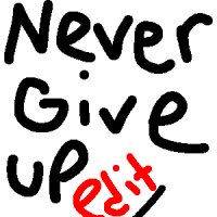 Never Give Up editable