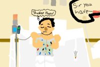 My Drawing of Markiplier In the Hospital