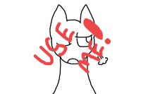 Annoyed Wolf/fox/cat? Editable/Color in!