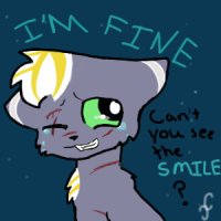 "I'm fine" color in, my first Oekaki!
