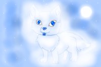 Snowy chibi wolf