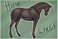 Horse Lineart for Ariana Black