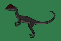 Mawgi the dilophosaurus