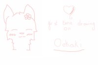 My first time drawing on oekaki :)
