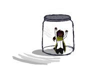 Cygnus in a jar