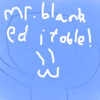 Mr. Blank Editable