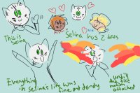 Selina's story as told through really bad art (Part 1)