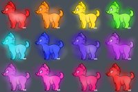 Glowing dog Adoptables! -Check now-