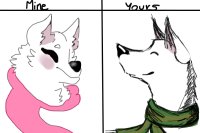 Mine vs yours - Scarf dog