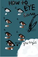 how to draw anime eyes, simple