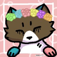 flower crown kitty
