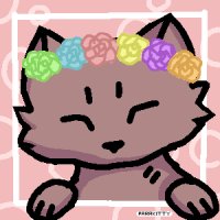 Flower cat editable