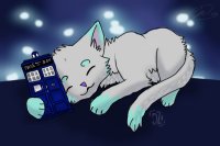 My little character! Hugging a tardis!!
