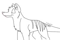 Thylacine lineart
