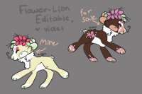 Flower lion things