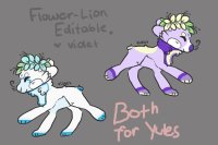 2 flowercrown lion adopts for Yules