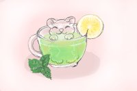 green tea hamster