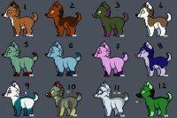 Free Adoptable Pups! (OPEN TO COMISSIONS)