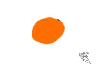 an orange (And Asriel Dreemurr Dx)